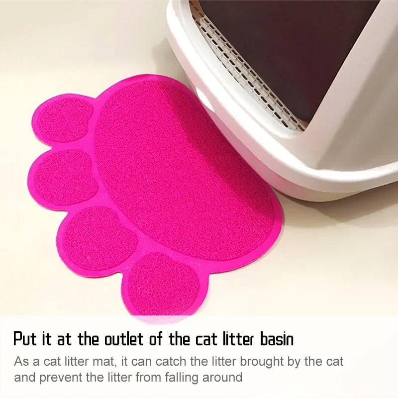 PVC Pet Mat Non-slip Cat Litter Rub Feet. Dog/Puppies Feeding Mat