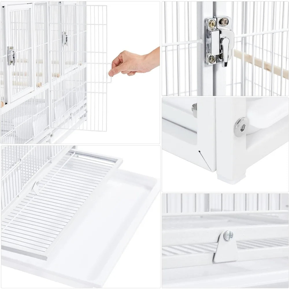 Stackable Divided Breeder Bird Cage