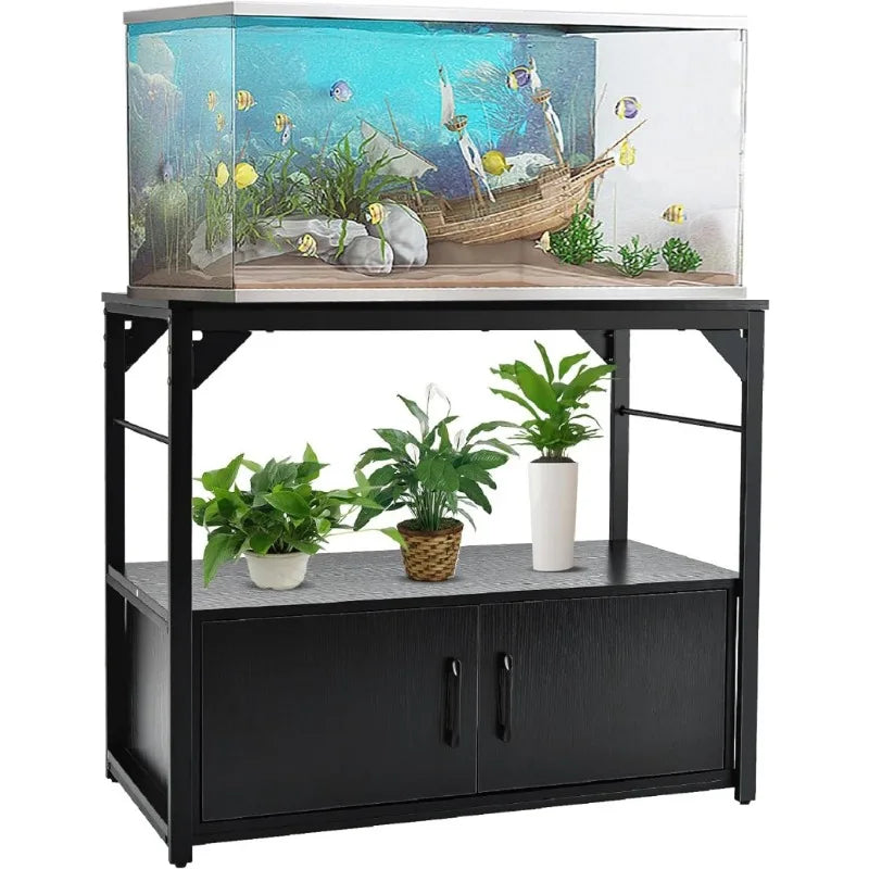 40 Gallon Fish Tank Stand with Storage Cabinet.