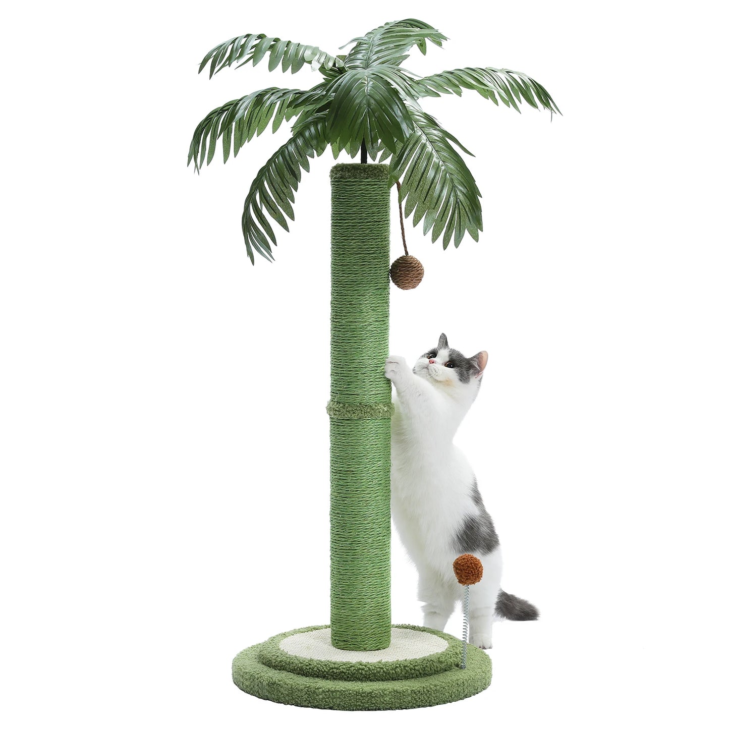 Cat Scratching Post. Interactive Balls, Sisal Covered Posts, Indoor