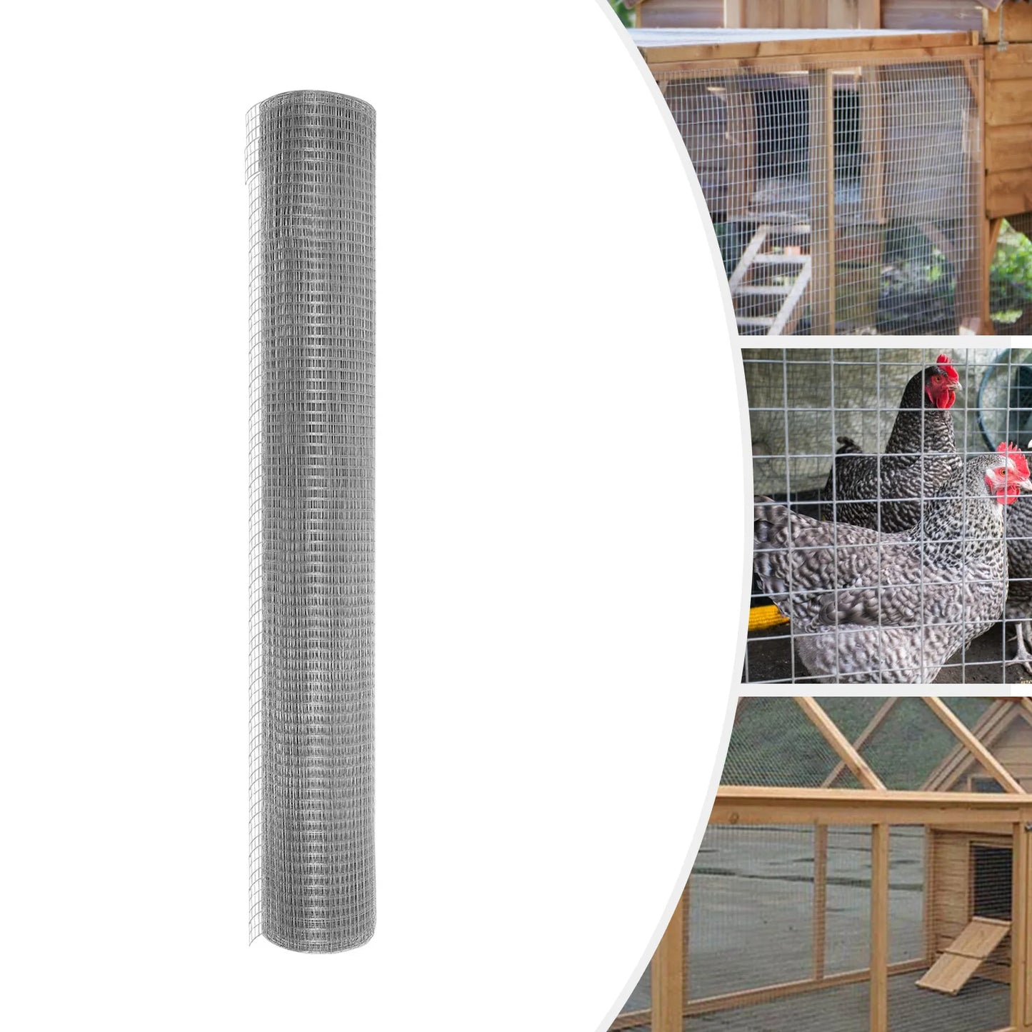 Hardware Cloth Galvanized Welded Wire Metal Roll Fencing