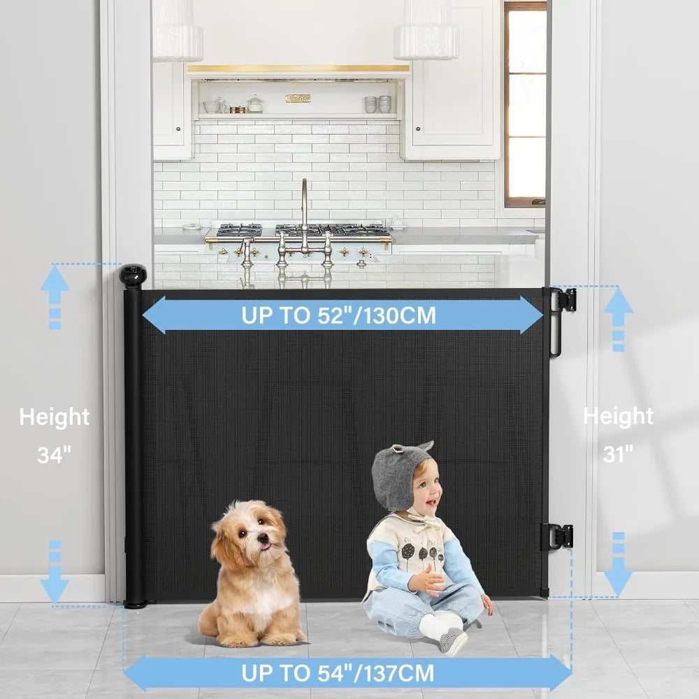 Retractable Baby/Pet Gates for Stairs