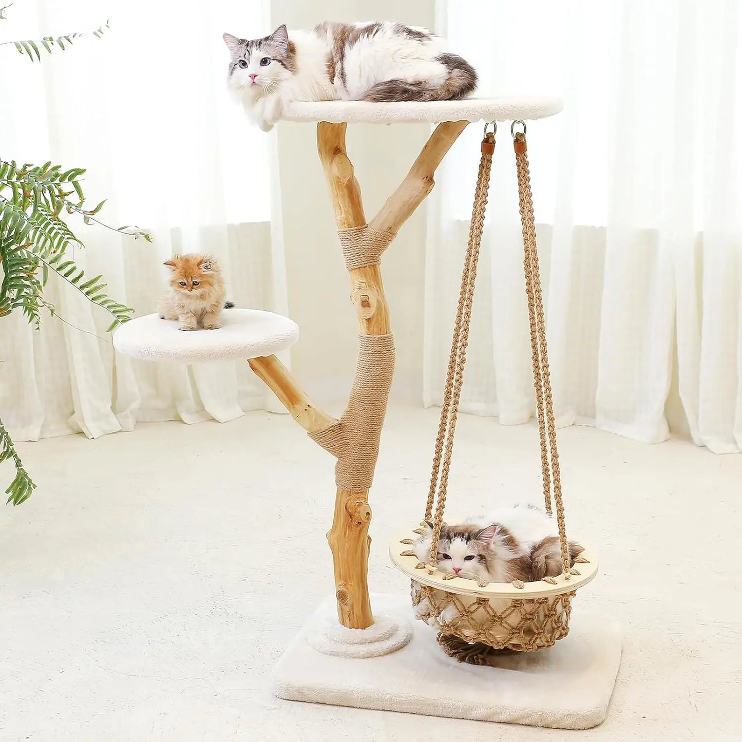 Modern Cat Tree for Indoor Cats. Washable