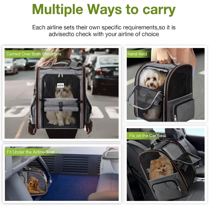 Foldable Expandable Pet Carrier Backpack