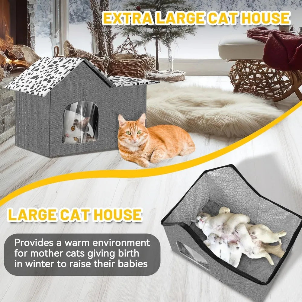 Cat Houses for Outside Cats, Insulated, Heated, Weatherproof.