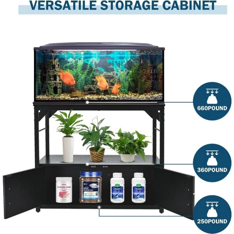 40 Gallon Fish Tank Stand with Storage Cabinet.