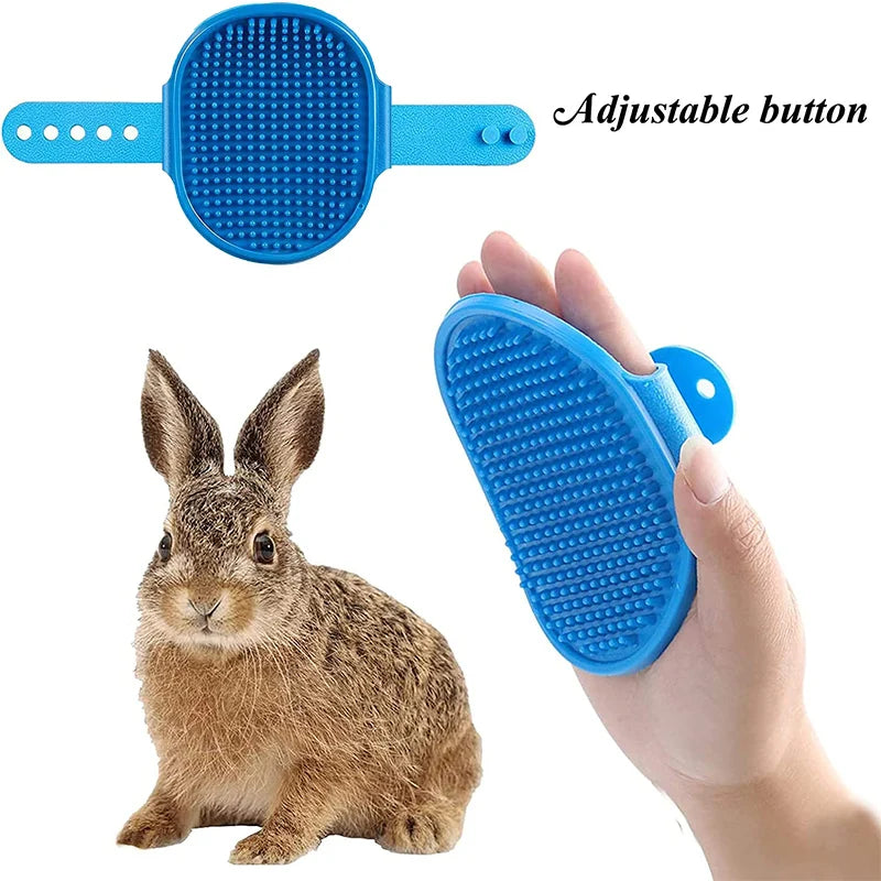 4Pcs Grooming Kit. Tear Stain Remover, Combs, Pet Nail Clipper, Double-Sided Shampoo Bath Brush.