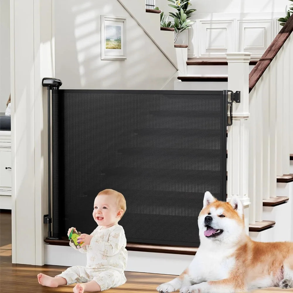 Retractable Baby/Pet Gates for Stairs