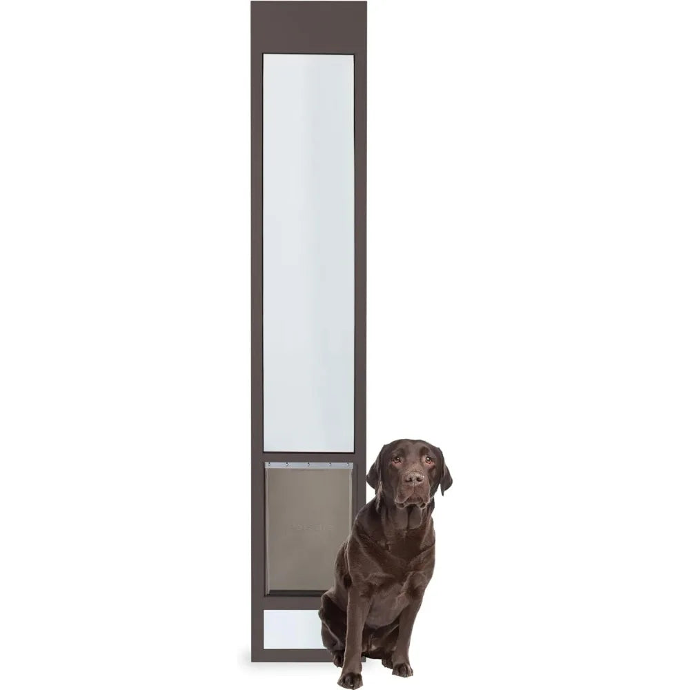 Sliding Glass Door for Dogs & Cats - Large-Tall, Aluminum Patio Panel Insert