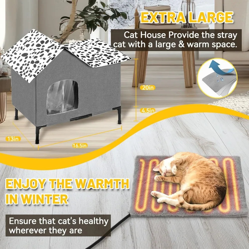 Cat Houses for Outside Cats, Insulated, Heated, Weatherproof.