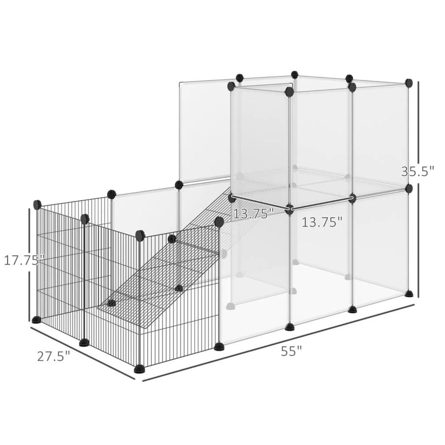 Portable Plastic Yard Fence for Small Animals