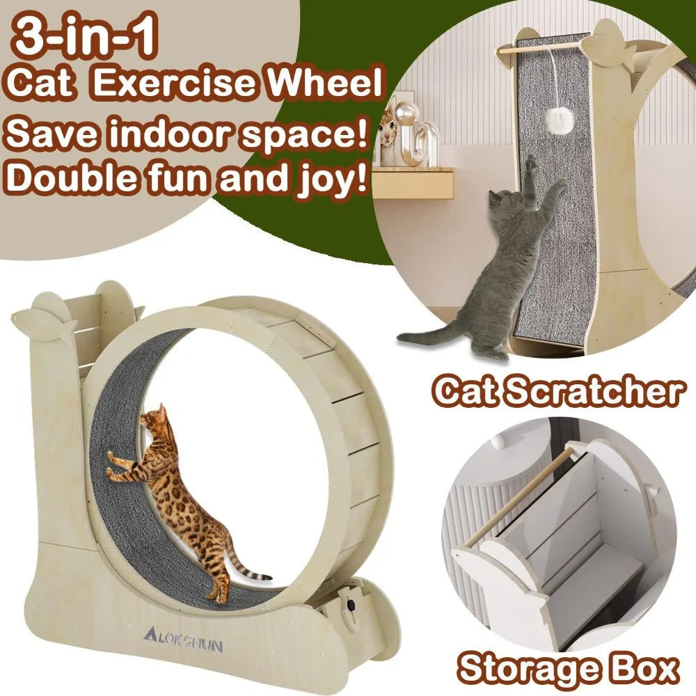 Indoor Cat Wheel Exerciser