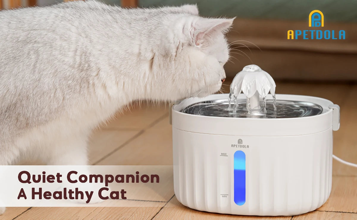 Dog/Cat Automatic Stainless Steel Water Fountain.  6-level Filtering System