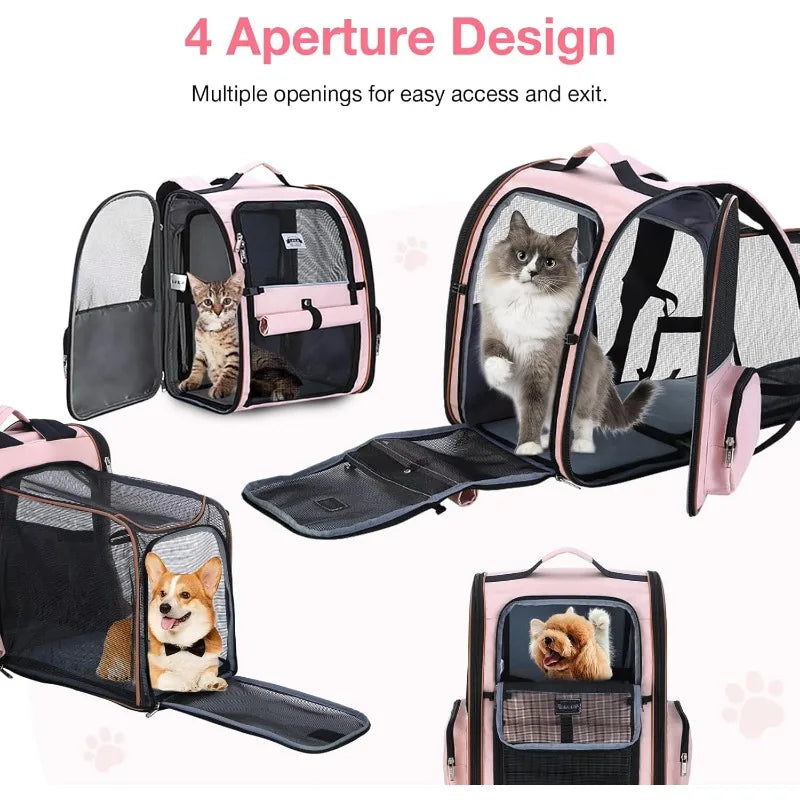 Foldable Expandable Pet Carrier Backpack