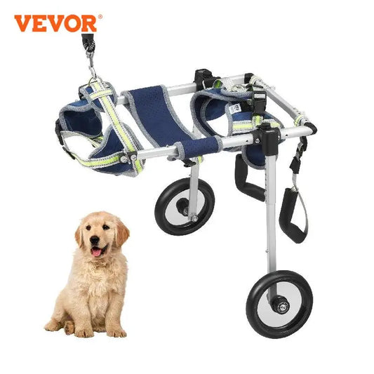 2 Wheel Dog Wheelchair for Back Legs. Dog Disabled, Paralysis Hind Limb