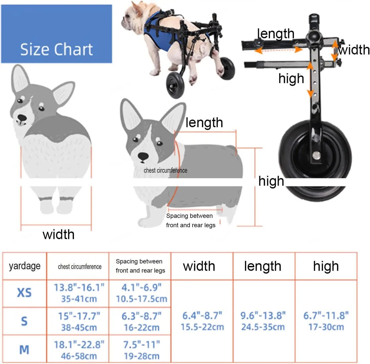 Mobility Aids for Disabled Pets Weighing 8-20 Pounds.