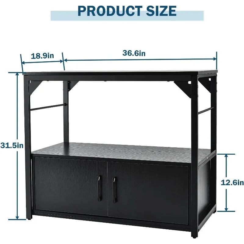 40 Gallon Fish Tank Stand with Storage Cabinet.