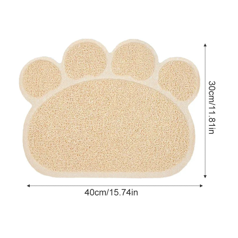 PVC Pet Mat Non-slip Cat Litter Rub Feet. Dog/Puppies Feeding Mat