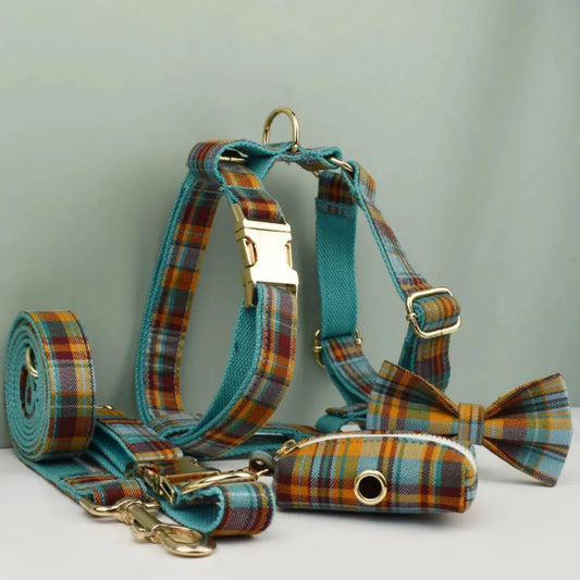 Elegant and luxurious dog accessories set.