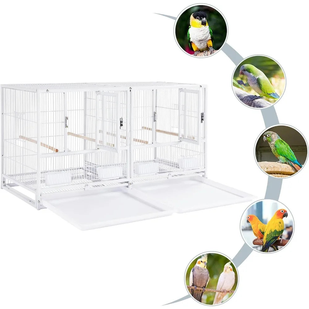 Stackable Divided Breeder Bird Cage