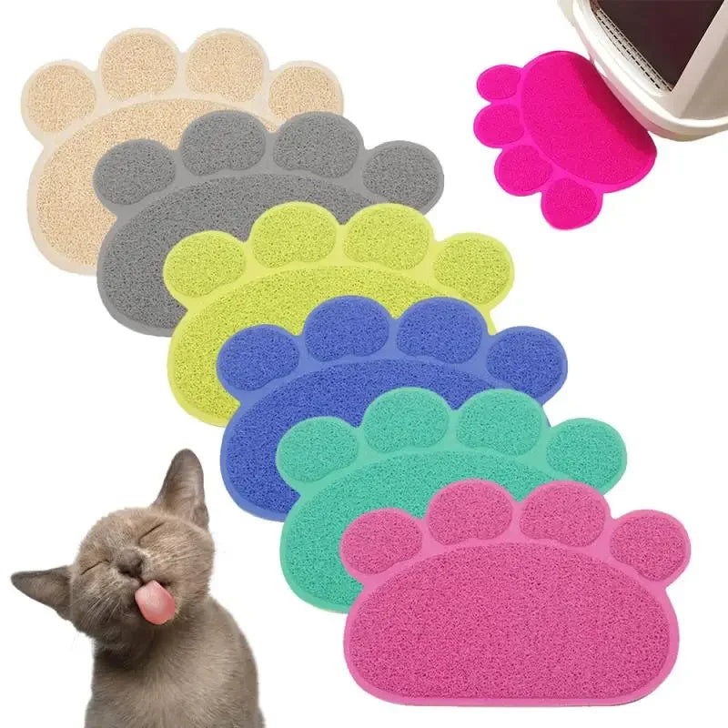 PVC Pet Mat Non-slip Cat Litter Rub Feet. Dog/Puppies Feeding Mat